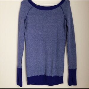 lululemon athletica Two-Tone Blue Sweater